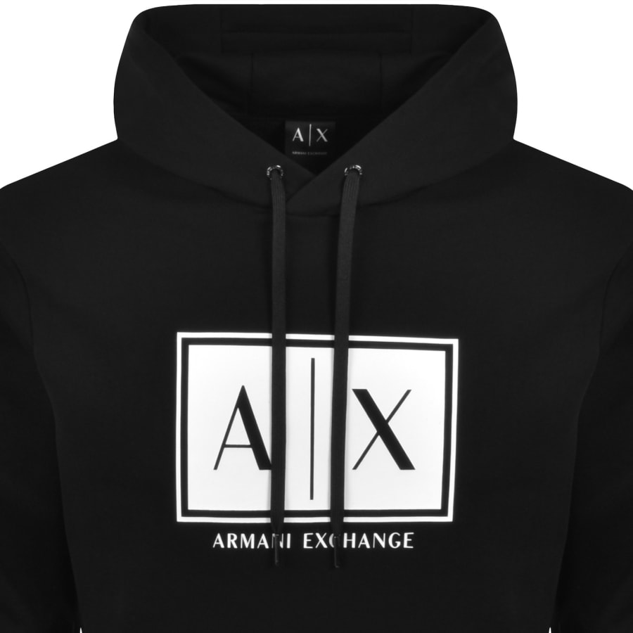 Armani Exchange Logo Hoodie Black | Mainline Menswear us